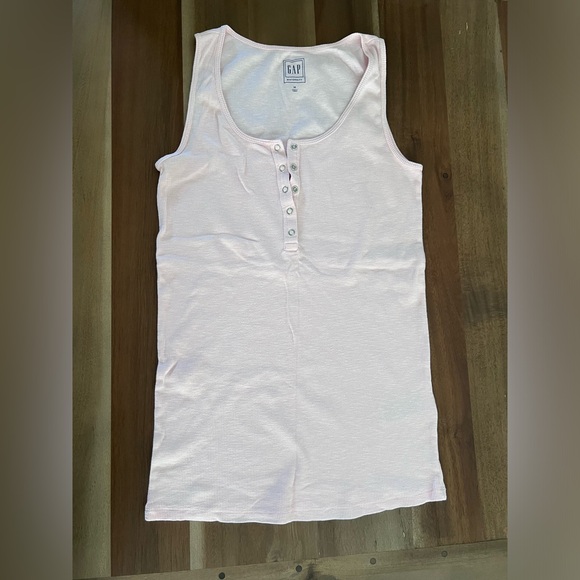 GAP Tops - Gap Maternity Ribbed Henley Tank